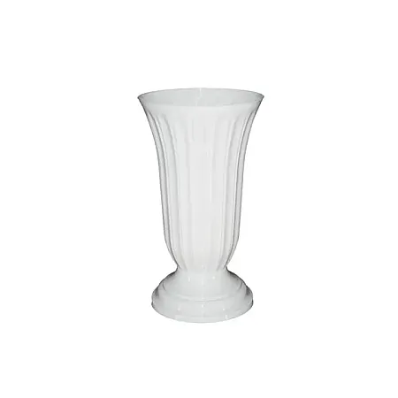 ΑΝΘΟΔΟΧΕΙΟ ΛΕΥΚΟ ΠΛΑΣΤΙΚΟ FLAKON LILIA - Φ16x29.5cm