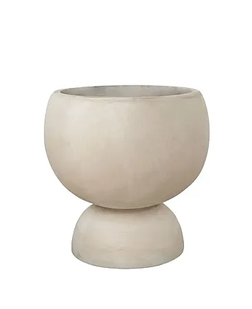 FIBERCLAY ΚΑΣΠΩ ΜΠΩΛ ΜΕ ΒΑΣΗ ΠΙNEΛΙΕΣ ΥΠΟΛΕΥΚΟ - Φ35x35cm 1/ΚΙΒ