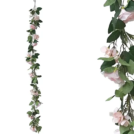 ΓΙΡΛΑΝΤΑ ME ΤΡΙΑΝΤΑΦΥΛΛΑ ΡΟΖ - Υ180cm 1/100ΚΙΒ