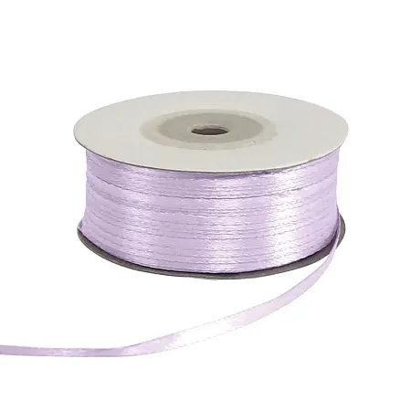 ANOIXTO ΛΙΛΑ ΚΟΡΔΕΛΑ ΣΑΤΕΝ  100yd ΔΙΠΛΗΣ ΟΨΕΩΣ ΠΛΑΤΟΣ 3mm