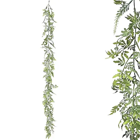 ΓΙΡΛΑΝΤΑ ΠΡΑΣΙΝΑΔΑΣ ME ΛΕΥΚA ΑΝΘΑΚΙΑ - Υ150cm 3/36ΚΙΒ