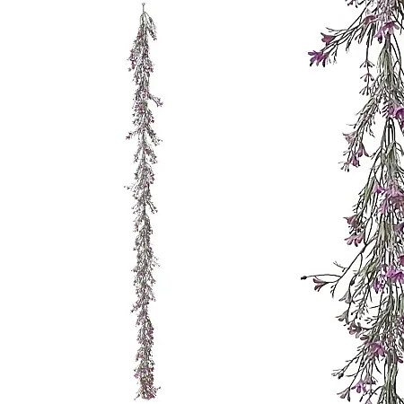 ΓΙΡΛΑΝΤΑ ΠΡΑΣΙΝΑΔΑΣ ME ΜΩΒ ΑΝΘΑΚΙΑ - Υ180cm 3/36ΚΙΒ