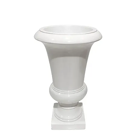 FIBERGLASS ΒΑΖΟ ΑΜΦΟΡΕΑΣ ΛΕΥΚΟ - Y57.5cm 1/KIB