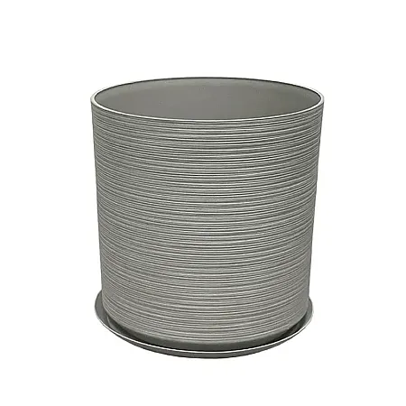 STONE POLYRESIN ΚΑΣΠΩ ΜΕ ΠΙΑΤΟ ΓΚΡΙ ΠΑΛΙΟ ΠΗΛΙΝΟ ΜΕΓΑΛΟ - Φ43x43.5cm