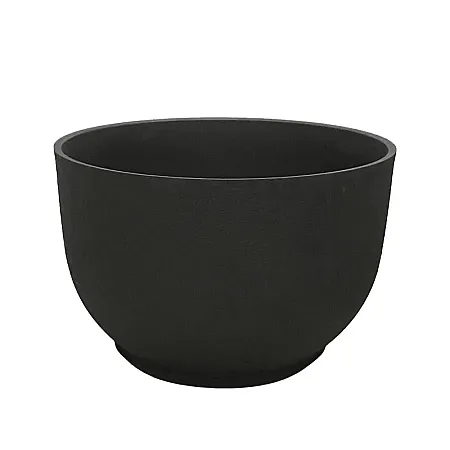 STONE POLYRESIN ΚΑΣΠΩ ΜΕ ΠΙΑΤΟ ΜΑΥΡΟ ΑΝΘΡΑΚΙ ΓΑΒΑΘΑ ΜΕΓΑΛΟ - Φ55x36.5cm