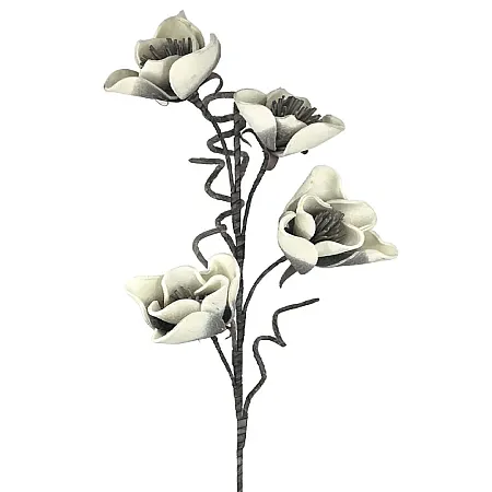 ΚΛΑΔΙ FOAM ΓΚΡΙ ΜΑΝΩΛΙΑ Χ4 ΛΟΥΛΟΥΔΙΑ - Φ100x25cm 6/36KIB