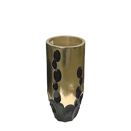 FIBERCLAY ΚΑΣΠΩ ΜΑΥΡΟ/ΧΡΥΣΟ ΚΥΚΛΙΚΑ ΚΟΙΛΩΜΑΤΑ ΣΤΡΟΓΓΥΛΟ ΜΙΚΡΟ - Φ33x70cm 1/ΚΙΒ