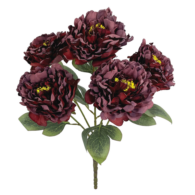 ΒΥΣΣΙΝΙ ΠΑΣΤΕΛ ΜΠΟΥΚΕΤΟ ΠΑΙΩΝΙΑ (5 ΑΝΘΗ) - Υ61cm 12/48ΚΙΒ