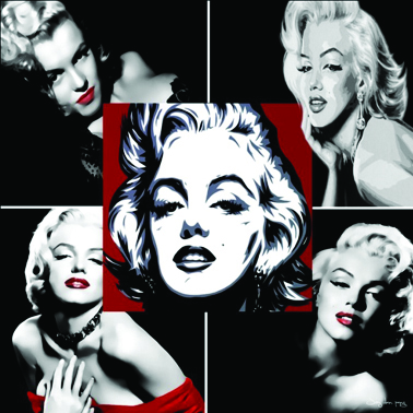 ΠΙΝΑΚΑΣ ΚΑΜΒΑΣ MARILYN 60x60cm. 12/ΚΙΒ