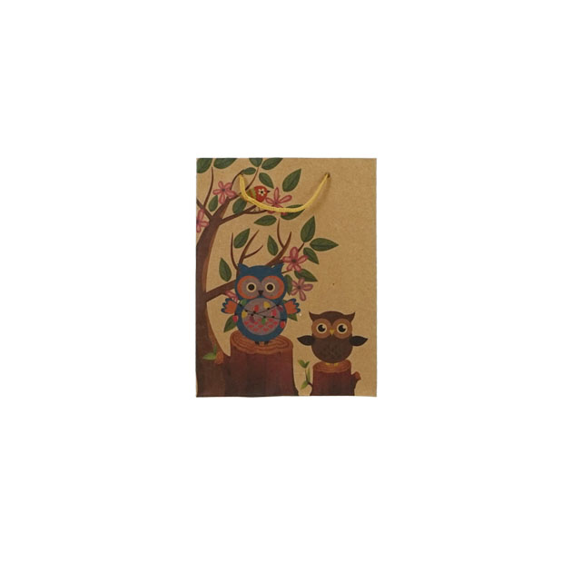 ΟΙΚΟΛΟΓΙΚΗ ΣΑΚOΥΛΑ ΧΑΡΤΙΝΗ ΚΟΥΚΟΥΒΑΓΙΕΣ-ΠΟΥΛΑΚΙ 15x20x6cm 12/ΣΑΚ