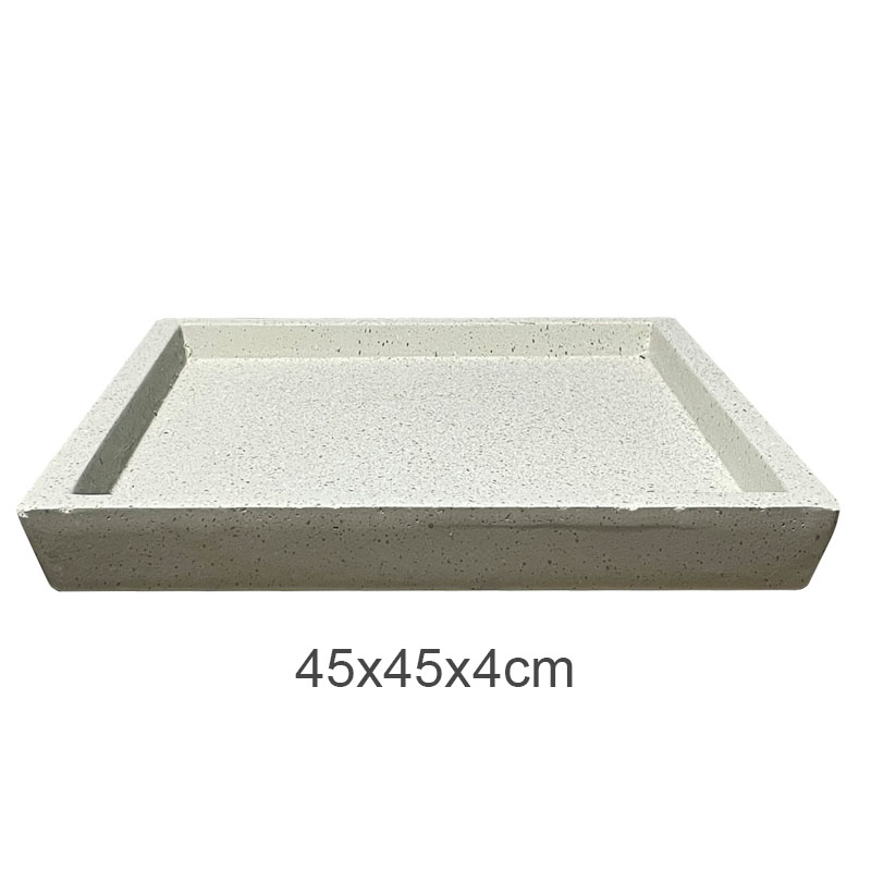 ΠΙΑΤΟ FIBER CLAY ΜΠΕΖ-ΓΡΑΝΙΤΗ ΤΕΤΡΑΓΩΝΟ ΓΙΑ ΚΑΣΠΩ - 45x45x4cm 5/ΚΙΒ